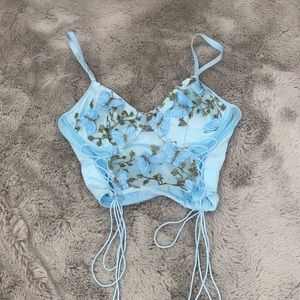 Shear SHEIN butterfly tank top